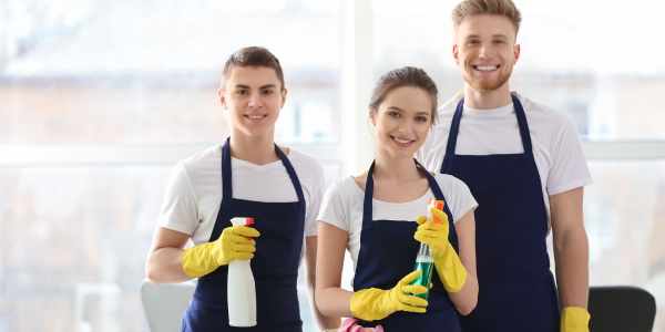 Professional-and-reliable-office-cleaning-team-in-Brisbane-providing-top-rated-trusted-cleaning-services-in-a-modern-office-environment.